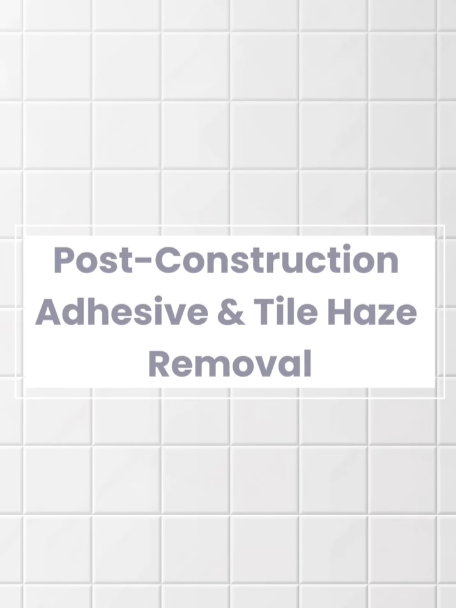 Post construction deep cleaning service