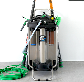 a close up showing the RO water machine used by keeply.